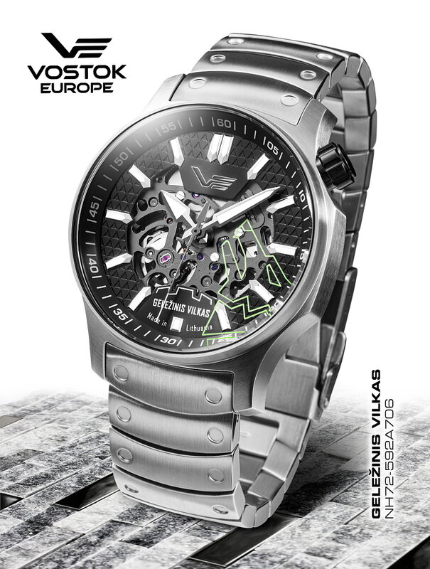 Vostok Europe Gelezinis Vilkas Limited Edition Automatic NH72-592A706 Horlogewatch