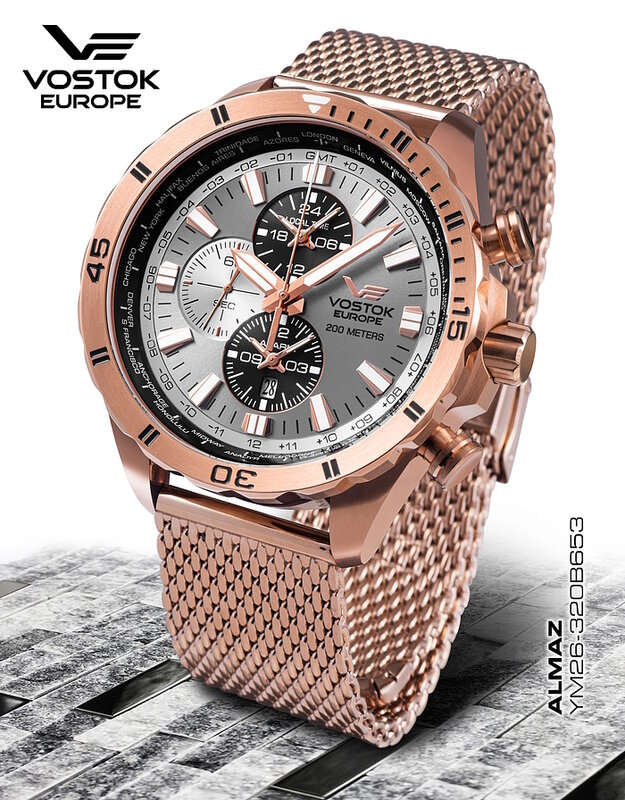 Vostok Europe Almaz Multifunction YM26-​320B653B Horlogewatch