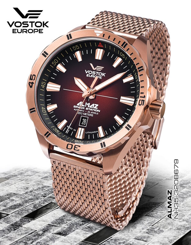 Vostok Europe Almaz Automatic NH35-320B679-B Horlogewatch