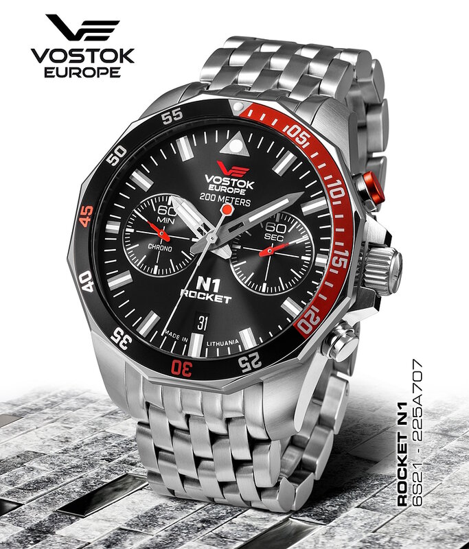 Vostok Europe Rocket N1 Chronograph Quartz 6S21-225A707B Horlogewatch