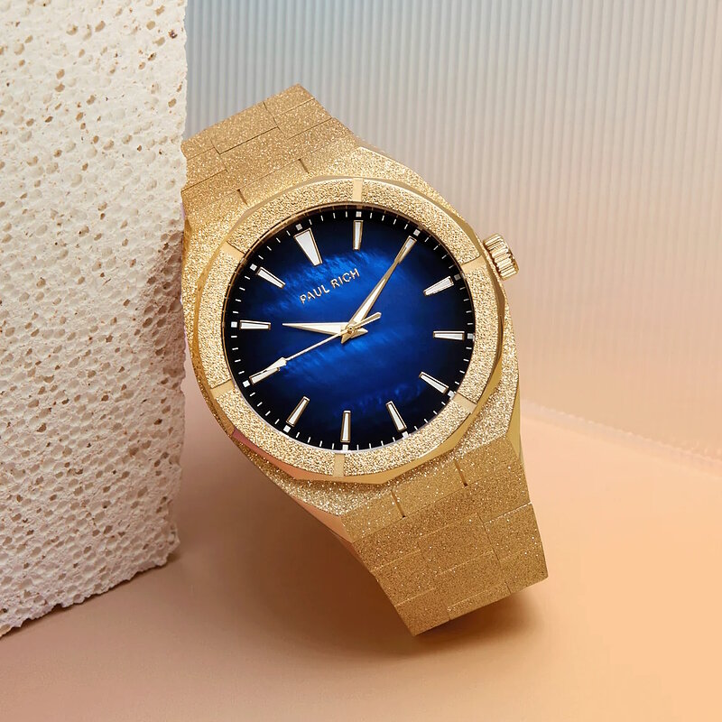 Paul Rich Frosted Star Dust Golden Tide 45 mm Horlogewatch