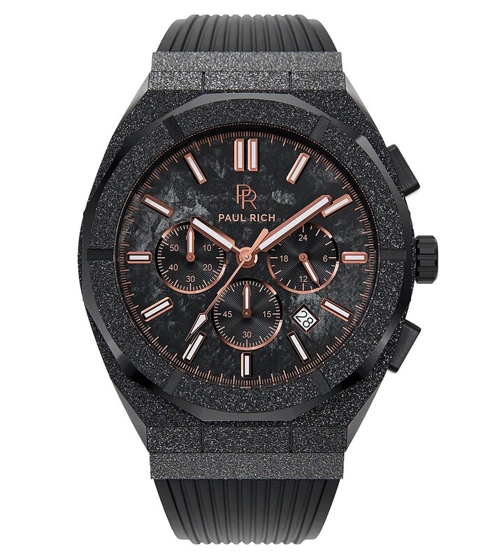 Paul Rich Limited Motorsport Frosted Carbon Copper Rubber Horlogewatch