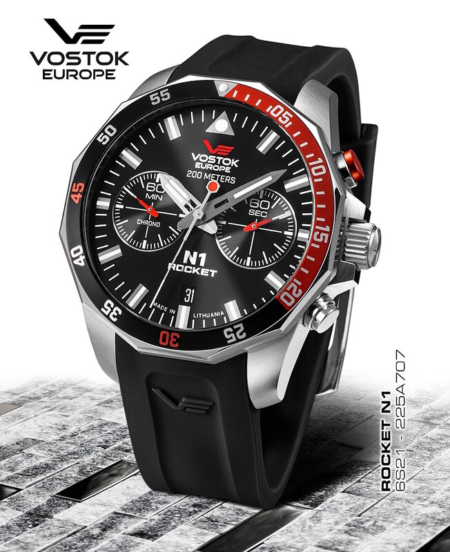 Vostok Europe Rocket N1 Chronograph Quartz 6S21-225A707 Horlogewatch