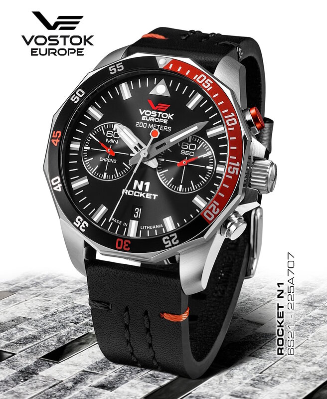 Vostok Europe Rocket N1 Chronograph Quartz 6S21-225A707 Horlogewatch