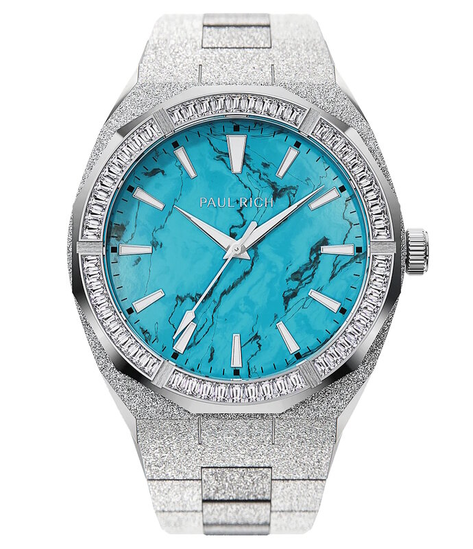 Paul Rich Frosted Star Dust Azure Dream Silver 45 mm Horlogewatch