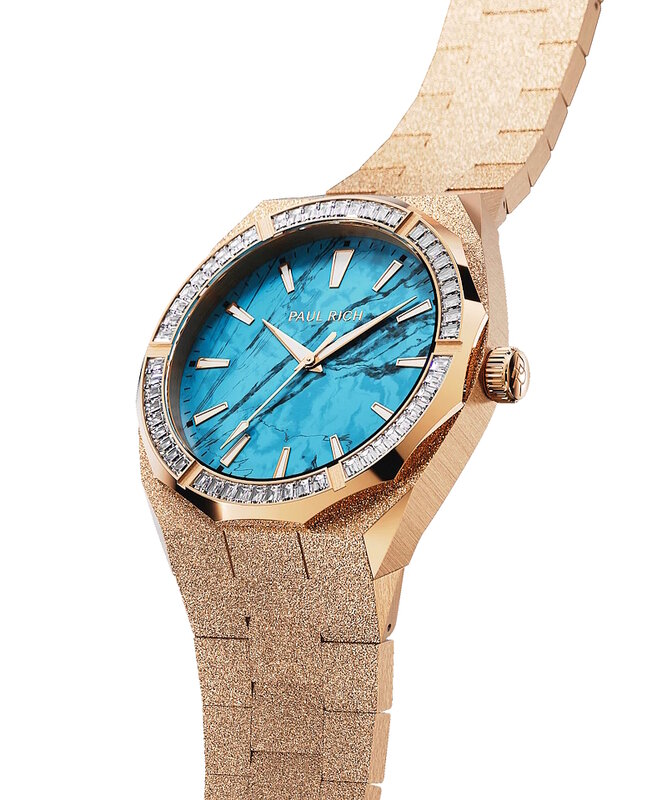 Paul Rich Frosted Star Dust Azure Dream Rose Gold 45 mm Horlogewatch