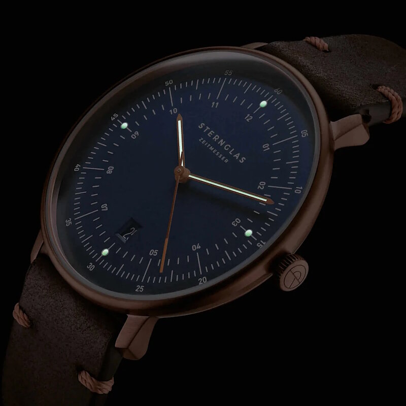 Sternglas Hamburg Dark Blue Bronze S01-HH27-VI17 Horlogewatch