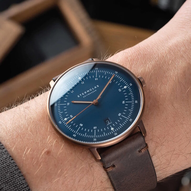 Sternglas Hamburg Dark Blue Bronze S01-HH27-VI17 Horlogewatch