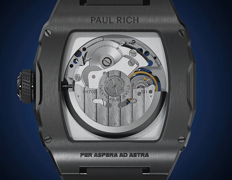 Paul Rich Astro Skeleton Galaxy Black Automatic Horlogewatch