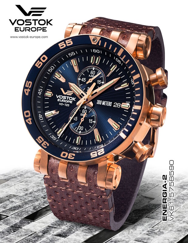 Vostok Europe Energia Rocket Chronograph VK61-575B590 Horlogewatch