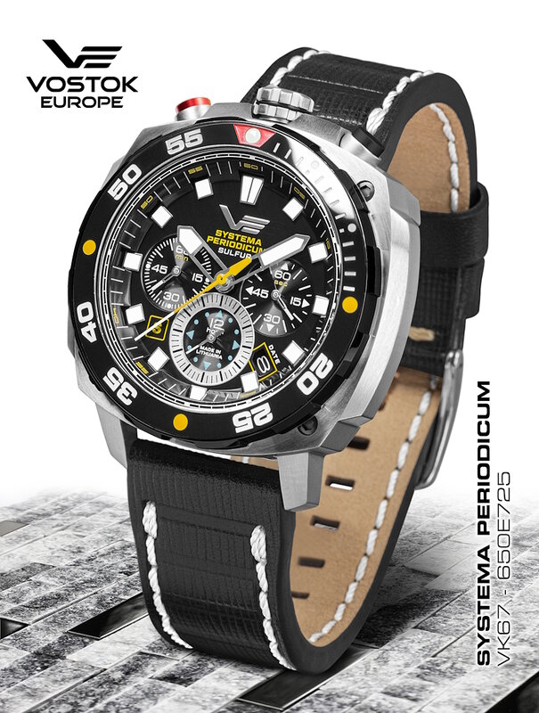 Vostok Europe Systema Periodicum Sulfur Chronograph VK67-650E725 Horlogewatch