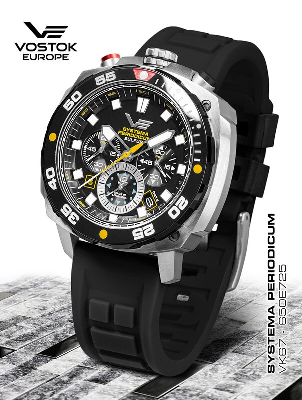 Vostok Europe Systema Periodicum Sulfur Chronograph VK67-650E725 Horlogewatch