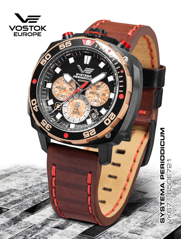 Vostok Europe Systema Periodicum Boron Chronograph VK67-650E721 Horlogewatch