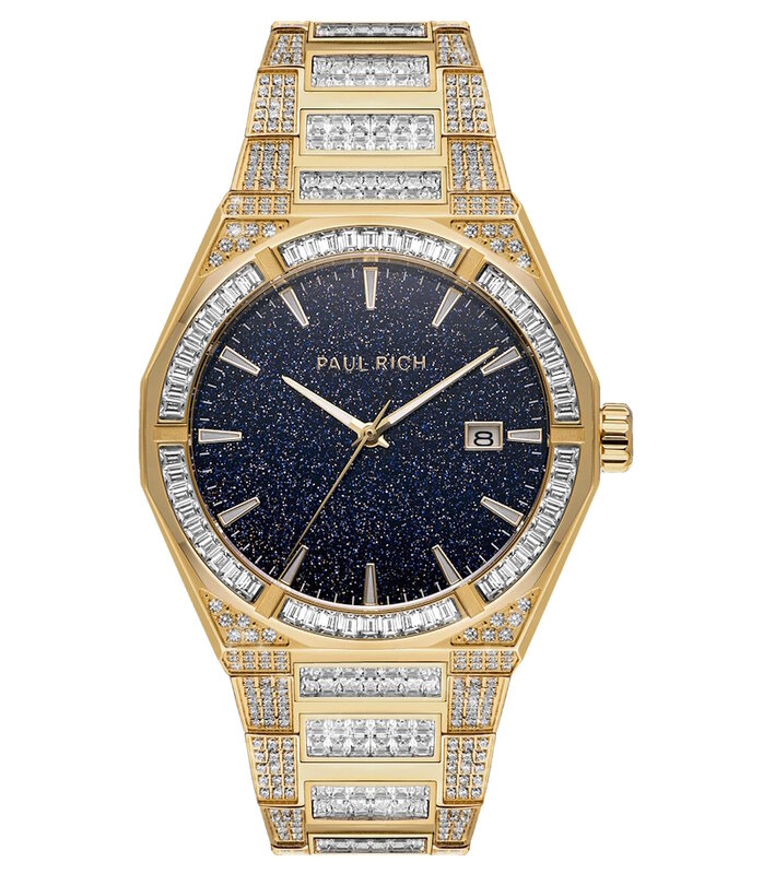 Paul Rich Iced Star Dust II Gold Limited Edition Horlogewatch