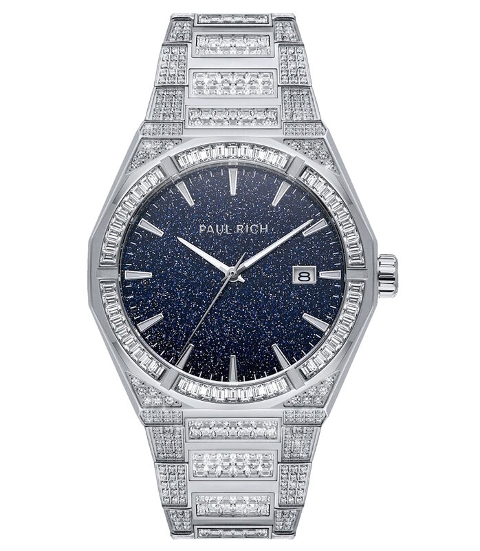 Paul Rich Iced Star Dust 2 Silver Limited Edition Automatic Horlogewatch