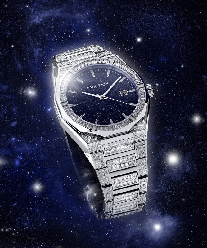 Paul Rich Iced Star Dust 2 Silver Limited Edition Automatic Horlogewatch