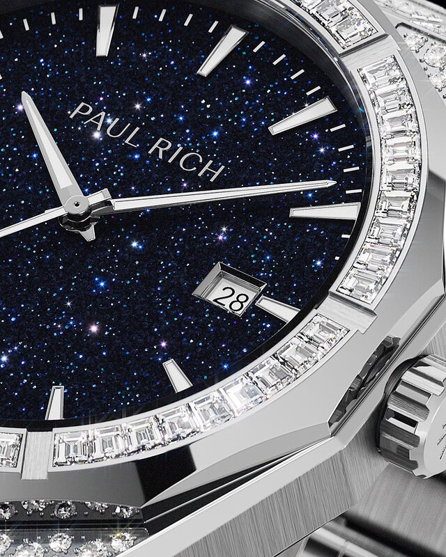 Paul Rich Iced Star Dust 2 Silver Limited Edition Automatic Horlogewatch