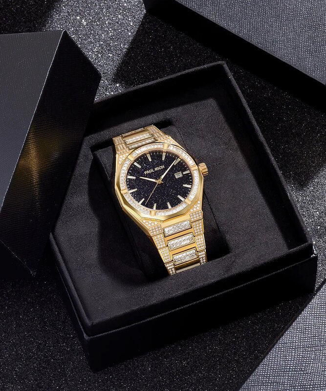 Paul Rich Iced Star Dust II Gold Limited Edition Automatic Horlogewatch