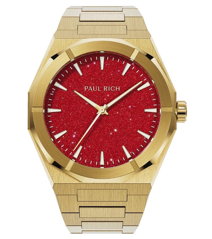 Paul Rich Star Dust II Gold Red Horlogewatch