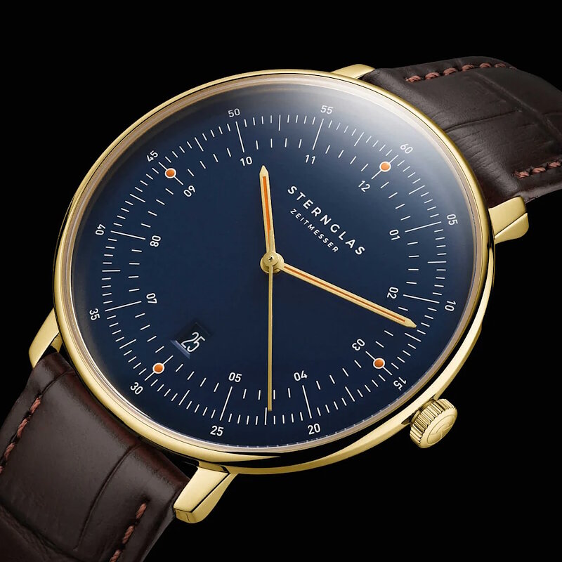 Sternglas Hamburg Marine Dark Blue Gold Limited Edition S01-HHM07-WL02 Horlogewatch