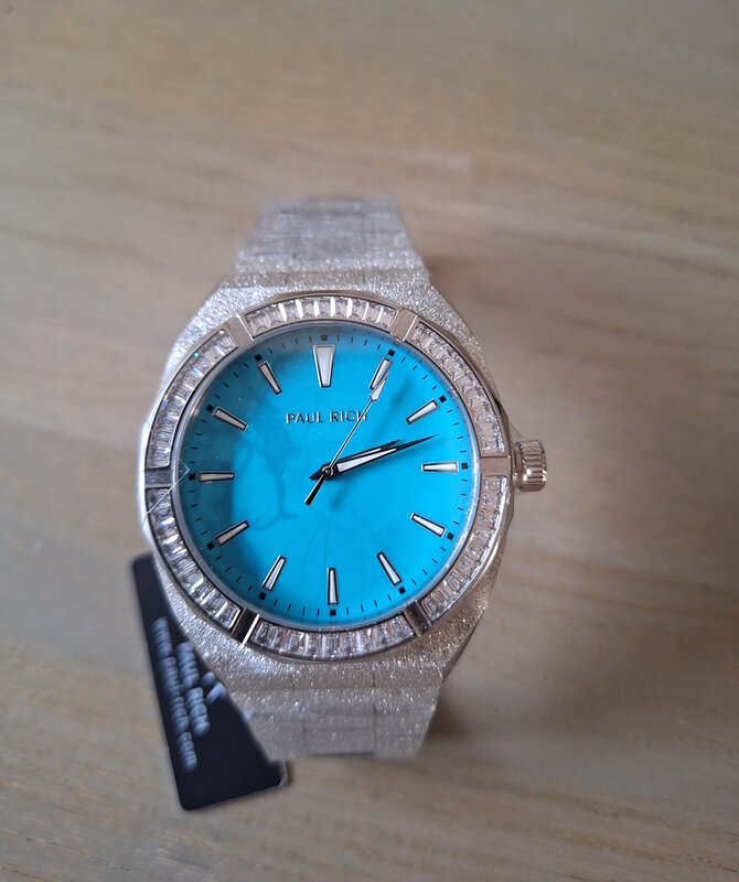 Paul Rich Frosted Star Dust Azure Dream Silver 45 mm Horlogewatch