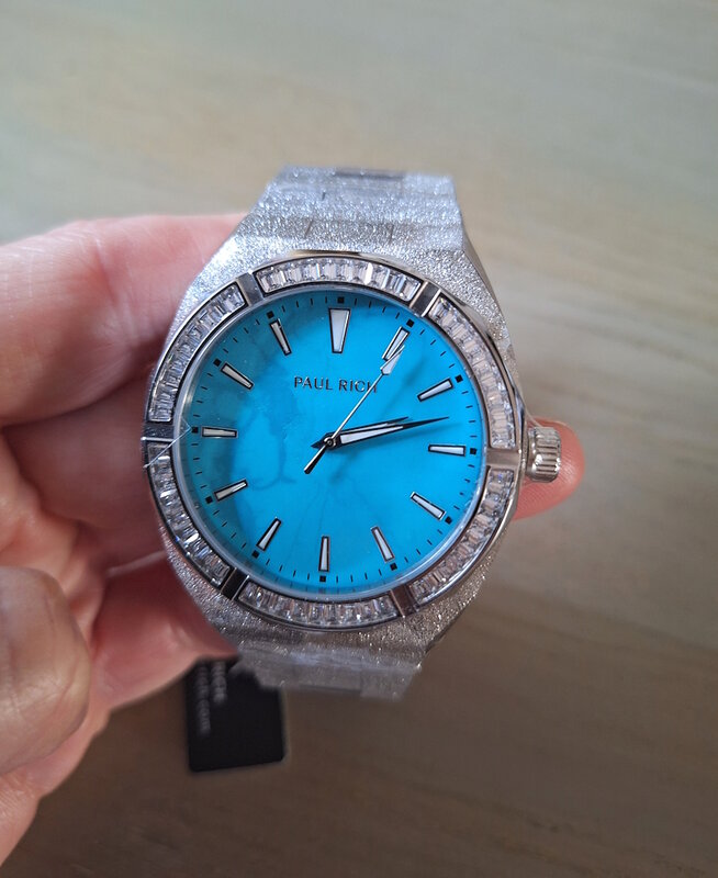 Paul Rich Frosted Star Dust Azure Dream Silver 45 mm Horlogewatch