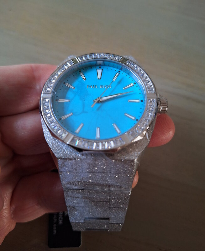 Paul Rich Frosted Star Dust Azure Dream Silver 45 mm Horlogewatch