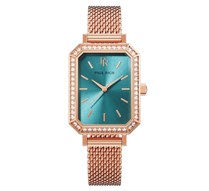 Paul Rich Icon Rose Gold Turqoise Horlogewatch