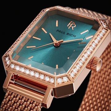 Paul Rich Icon Rose Gold Turqoise Horlogewatch