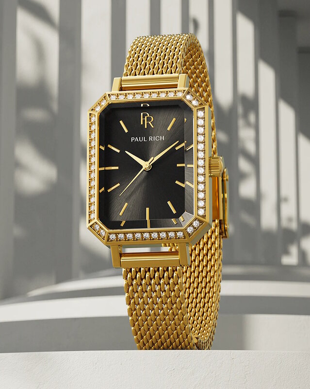 Paul Rich Icon Gold Black Horlogewatch