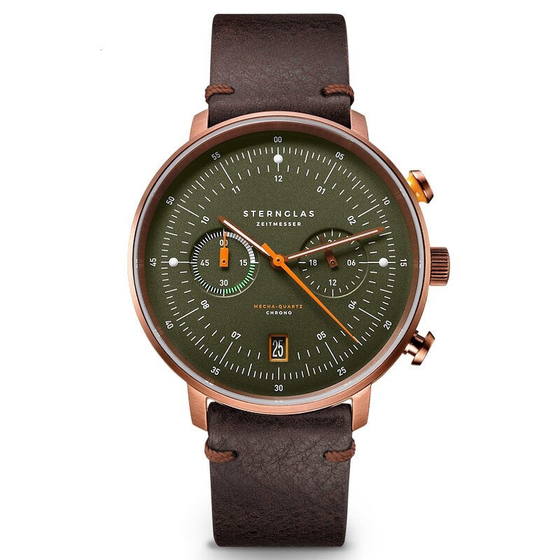 Sternglas Hamburg Chrono Dark Green Bronze S01-HC35-VI17 Horlogewatch