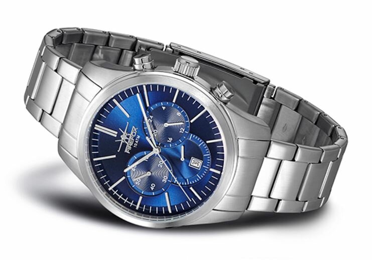 Firefox Sunray FFS270-103 blue steel chronograaf Horlogewatch.nl