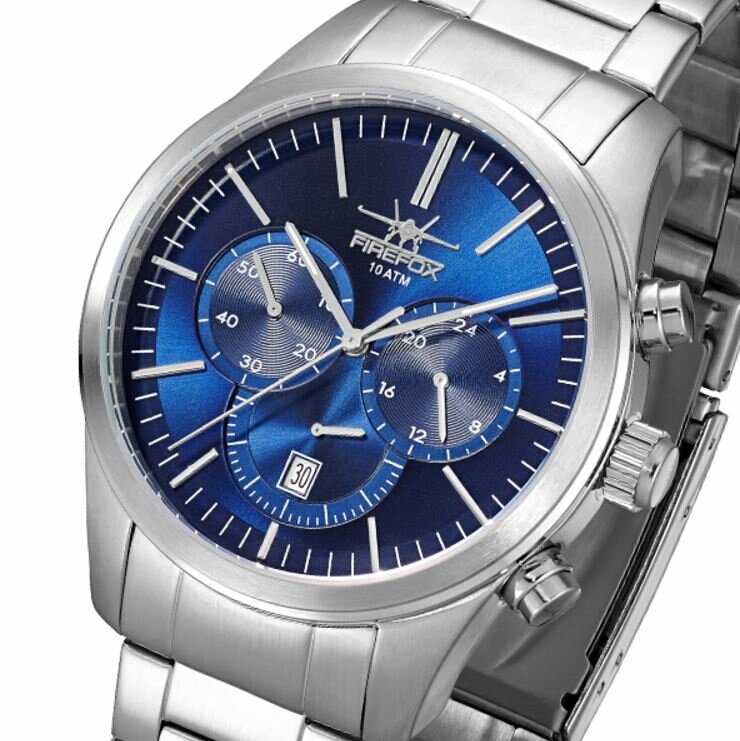 Firefox Sunray FFS270-103 blue steel chronograaf Horlogewatch.nl