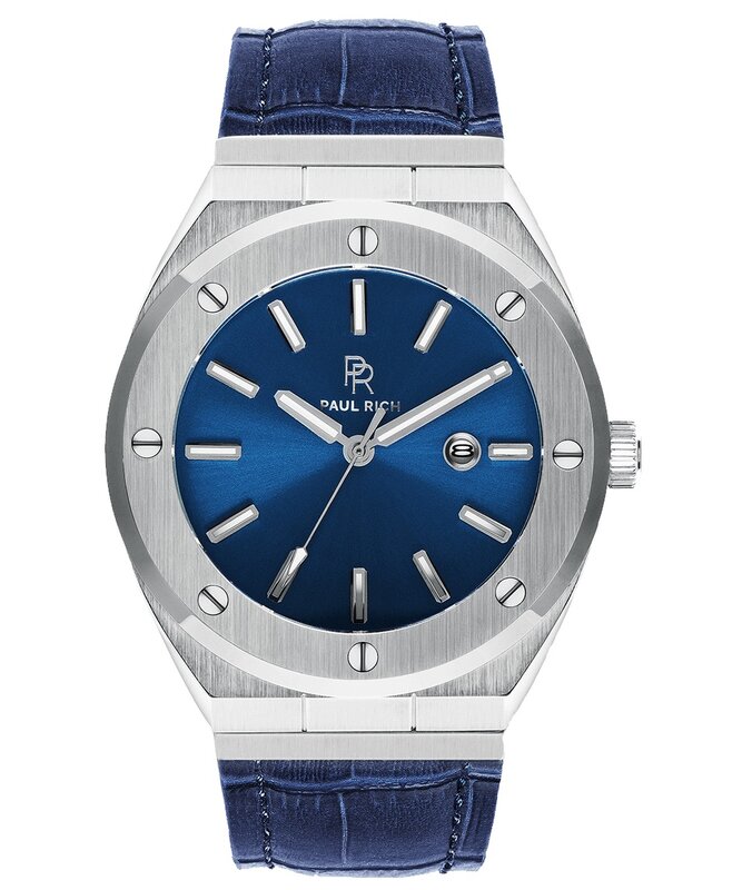 Paul Rich Deep Dive Ocean Blue Leather Signature Horlogewatch.nl