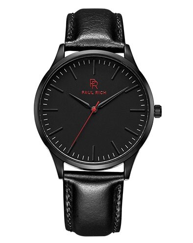 Paul Rich Huntington Black Leather Hampton Horlogewatch.nl