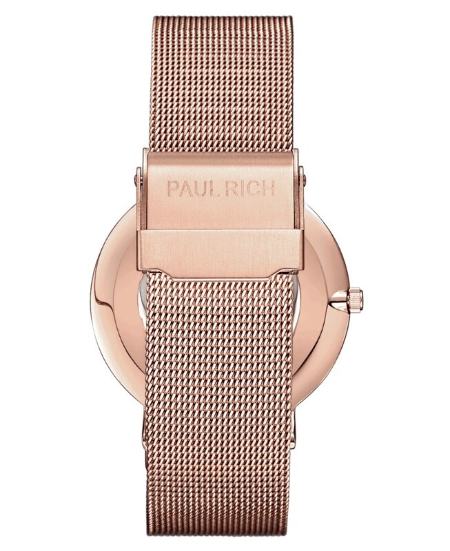 Paul Rich Monaco Rose Gold Mesh Horlogewatch.nl