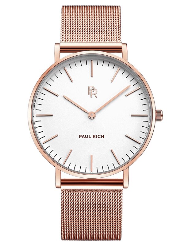 Paul Rich Monaco Rose Gold Mesh Horlogewatch.nl