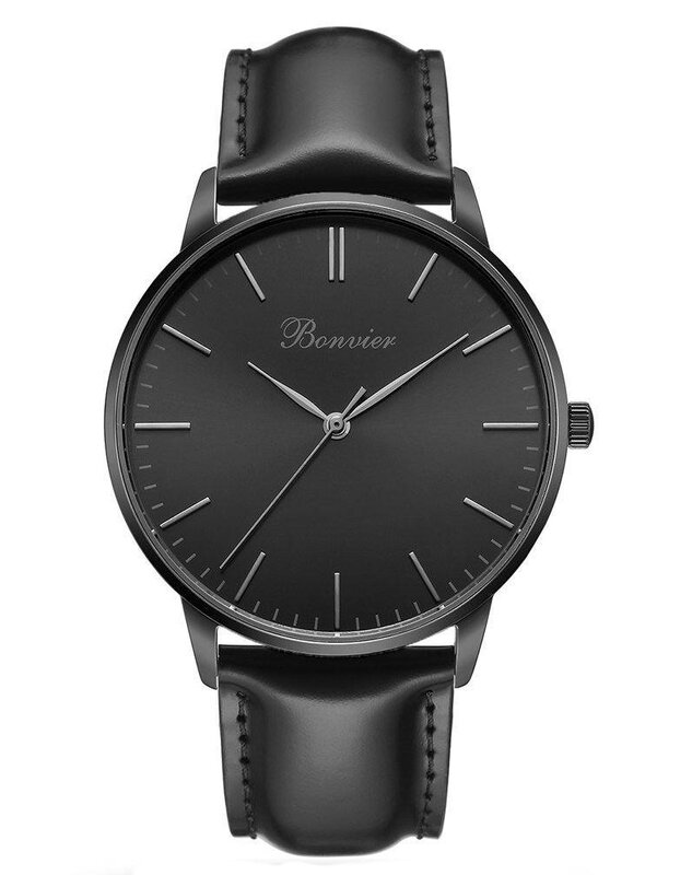 Bonvier Classic Black 40 mm Horlogewatch.nl