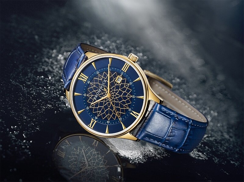 Bromwick Tower Blue Leather Watch Horlogewatch.nl