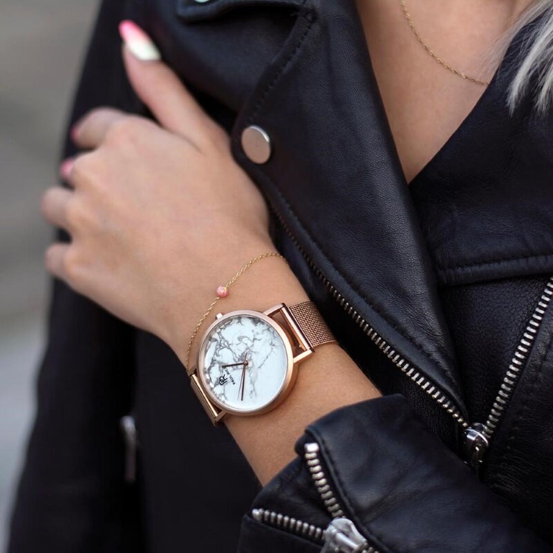 Paul Rich Rome White Rose Gold Mesh Horlogewatch.nl