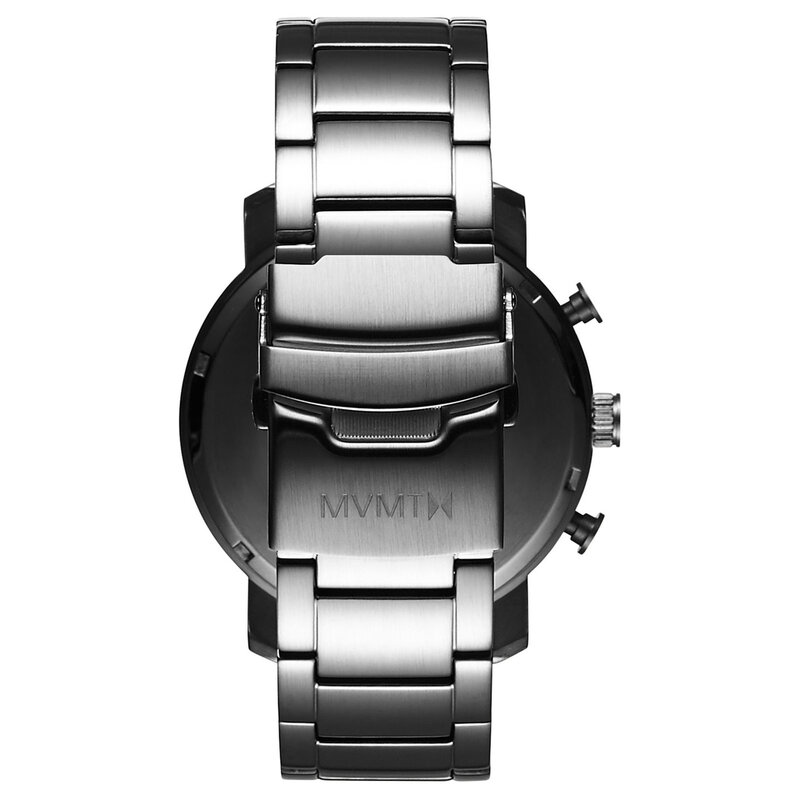 MVMT Chrono Midnight Silver 45mm D-&shy;MC01-&shy;SBLU Horlogewatch.nl