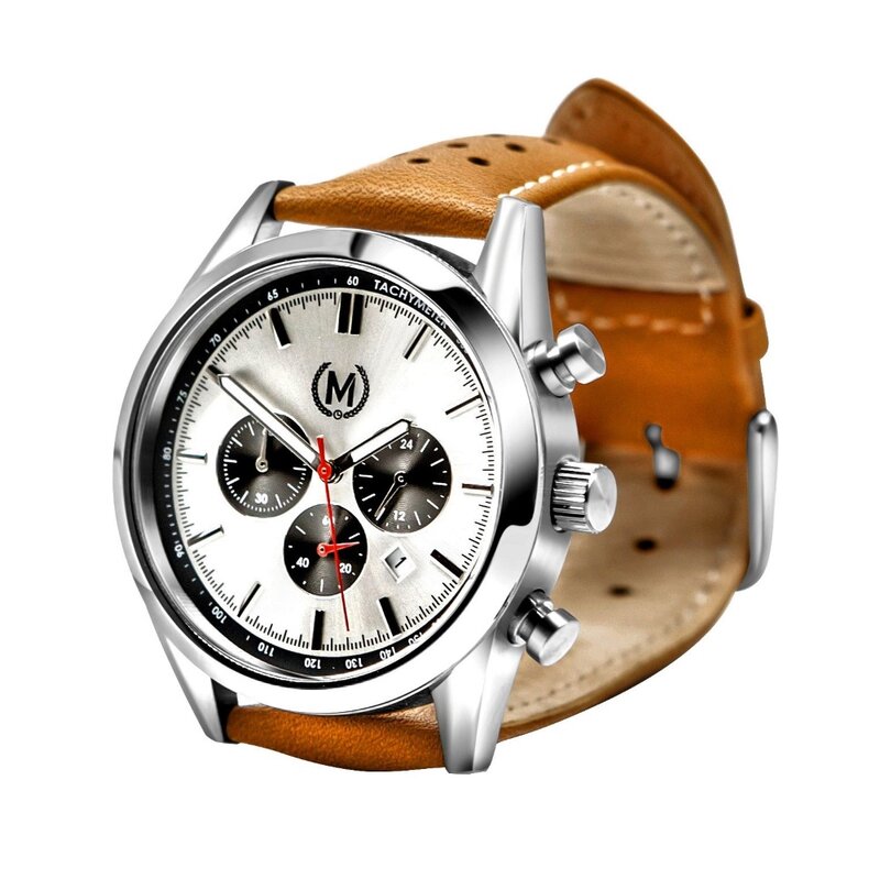 Marchand Tourer Chrono MK2 Tan Strap Horlogewatch.nl