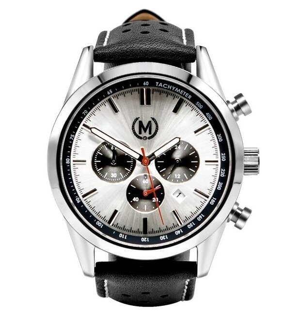 Marchand Tourer Chrono MK2 Black Strap Horlogewatch.nl