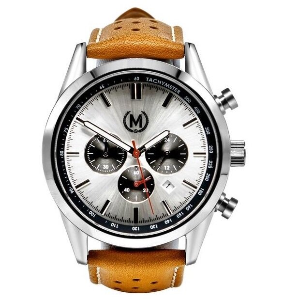 Marchand Tourer Chrono MK2 Tan Strap Horlogewatch.nl