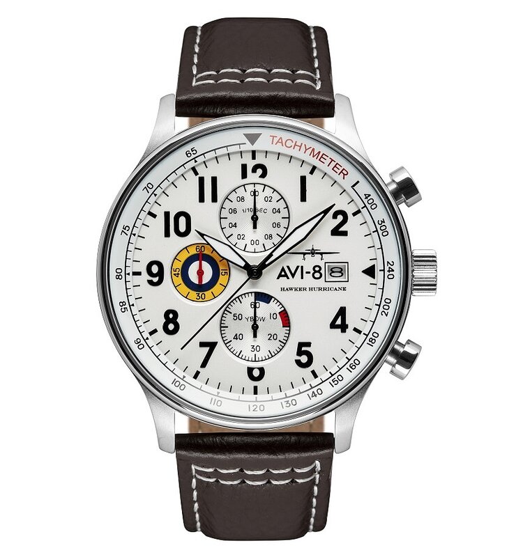 AVI-8 Hawker Hurricane AV-4011-01 Classic White Horlogewatch.nl