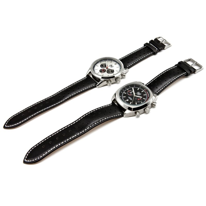 Marchand Classic Driver Chrono Black Strap Horlogewatch.nl