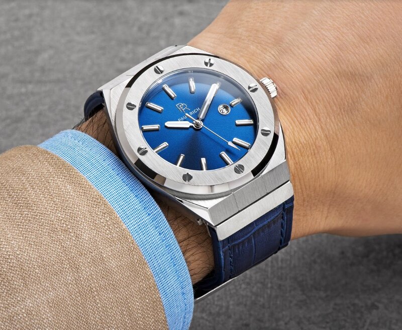 Paul Rich Deep Dive Ocean Blue Leather Signature Horlogewatch.nl