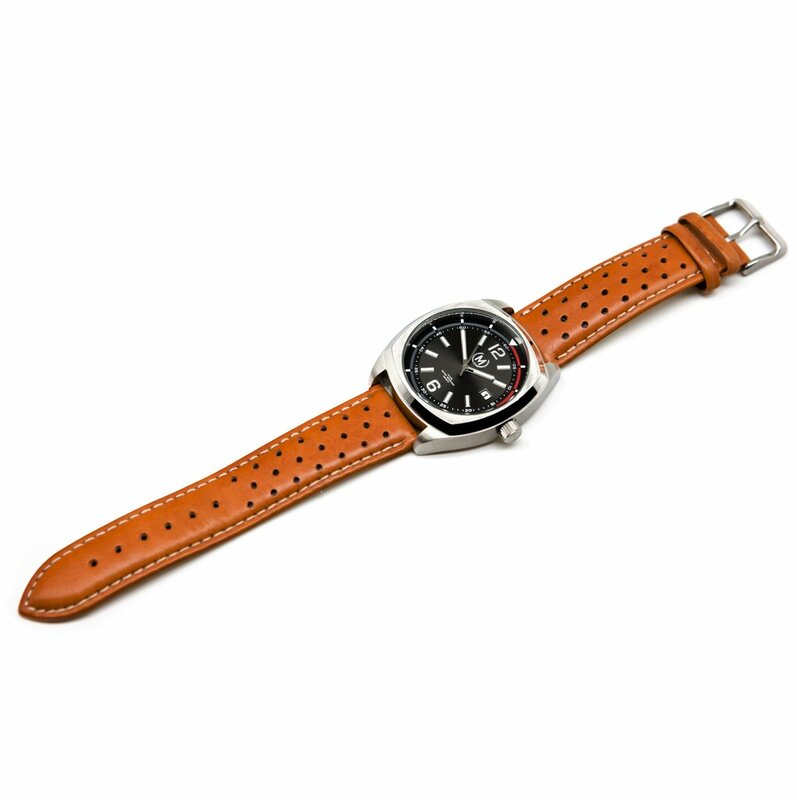 Marchand Classic Driver Tan Strap Horlogewatch.nl