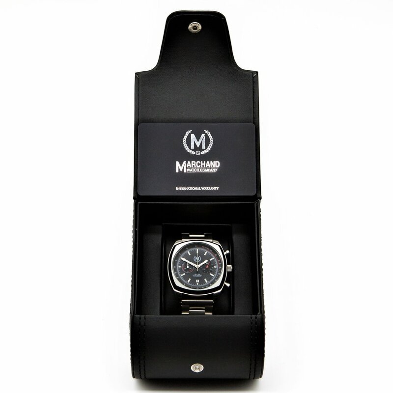 Marchand Classic Driver Chrono Metal Strap Horlogewatch.nl