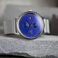 Paul Rich Orion Cosmic Blue Silver Mesh Horlogewatch.nl